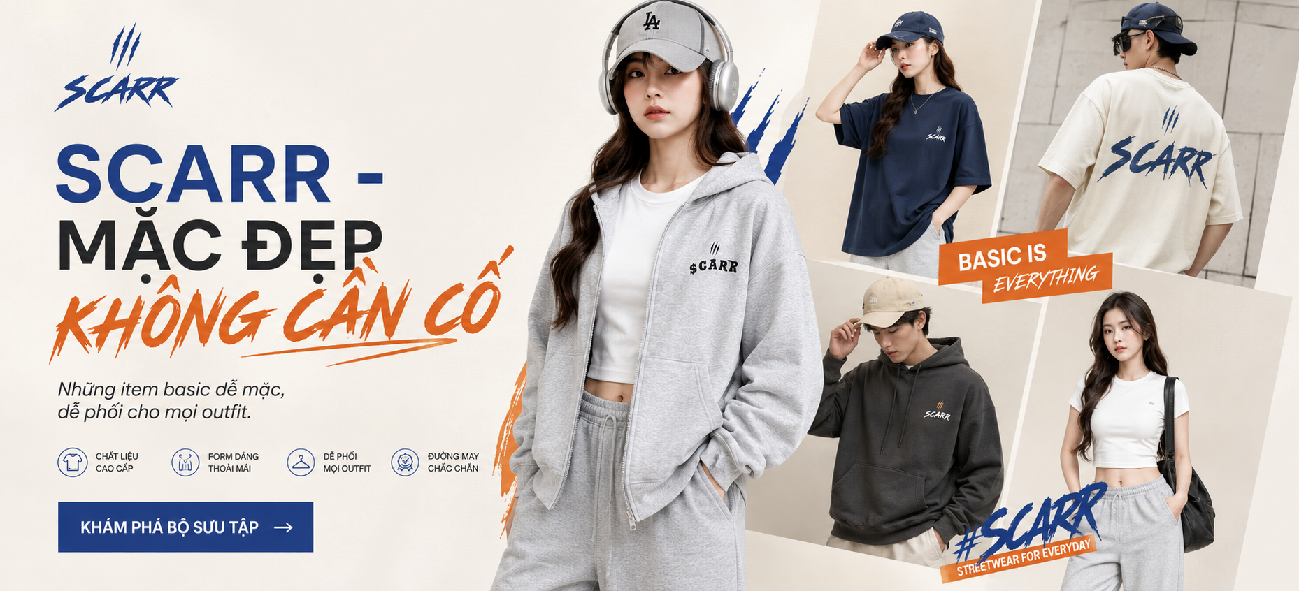 Khám phá các sản phẩm thời trang basic hiện đại, dễ mặc và dễ phối cho outfit hằng ngày.
